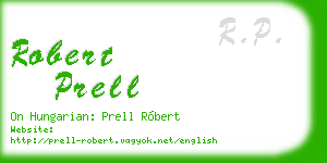 robert prell business card